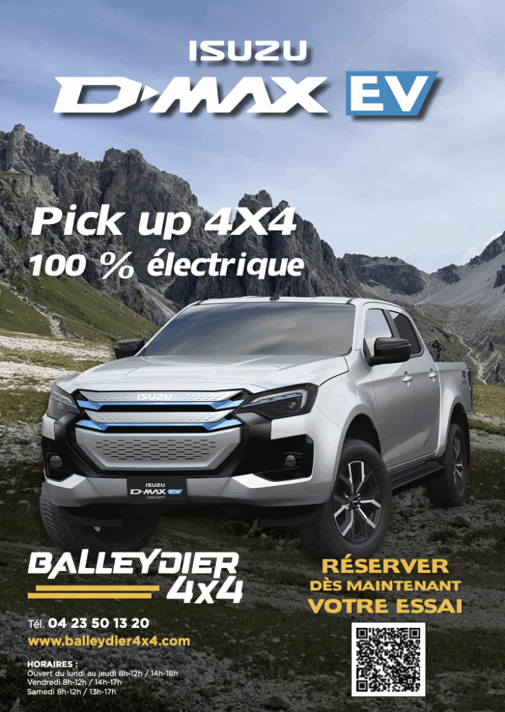 Isuzu D-Max électrique Essai Nouvel Isuzu D-Max 4x4 100% électrique