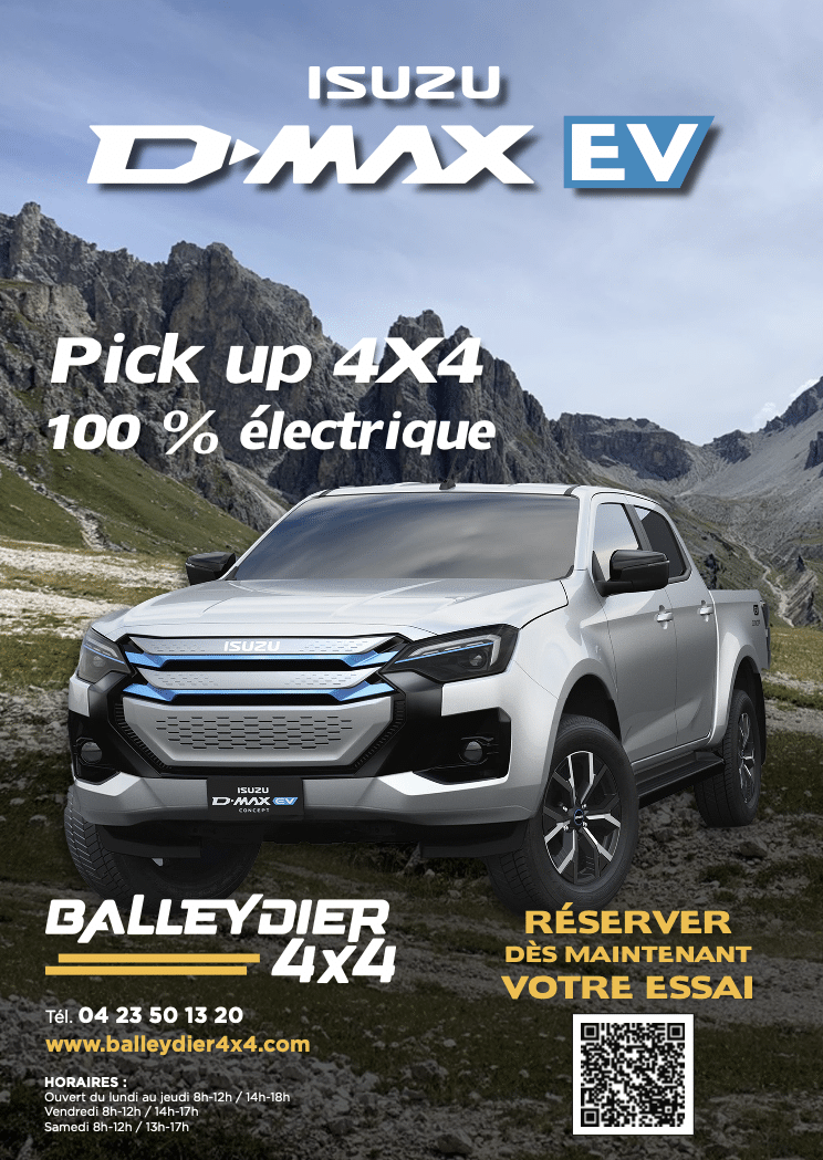 Isuzu D-Max électrique Essai Nouvel Isuzu D-Max 4x4 100% électrique