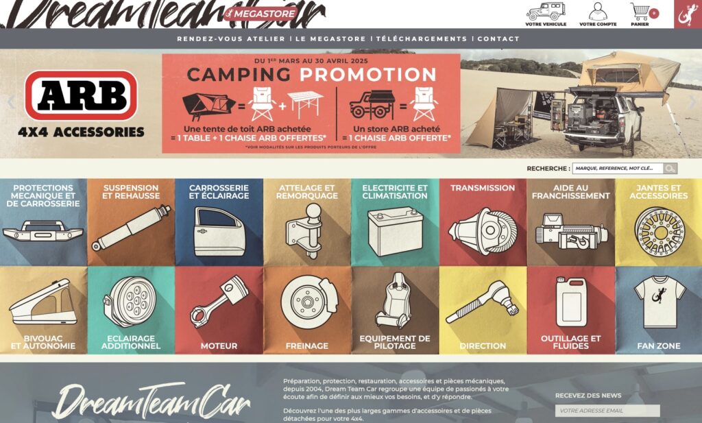 Dreamteamcar nouveau site megastore