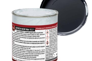 Restom RefreshNoir 8820 pour vos Châssis, Cadres, ponts...etc. Une résine glycéro pour un meilleur tendu au pinceau.