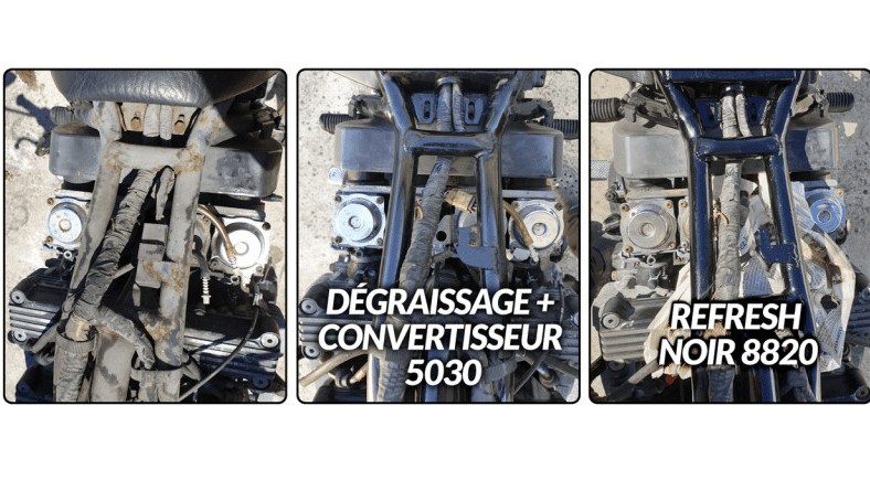 Restom RefreshNoir 8820 pour vos Châssis, Cadres, ponts...etc. Une résine glycéro pour un meilleur tendu au pinceau.