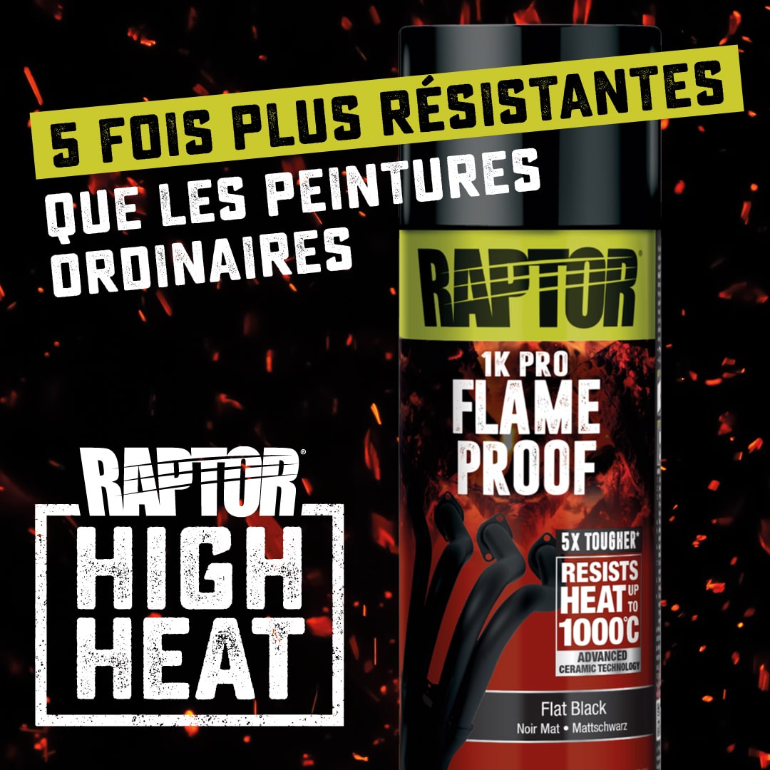 Raptor bombe haute température « High heat » Aérosols Haute Température RAPTOR de Upol