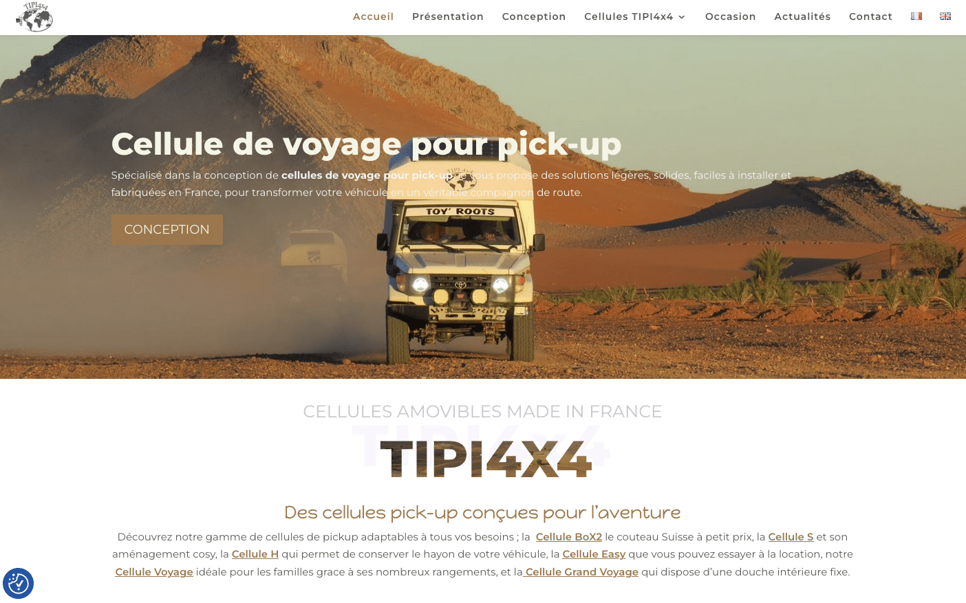 Nouveau site web TIPI4x4