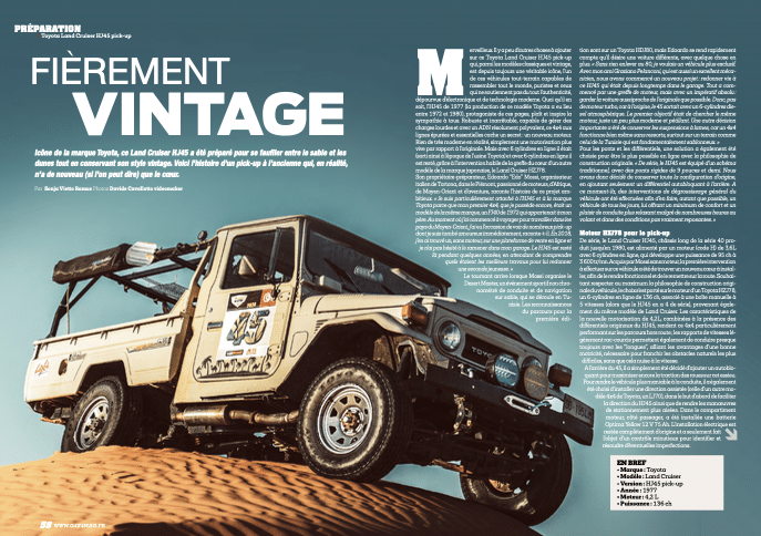 Nouveau Génération 4x4 