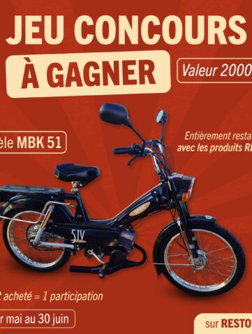 Restom Jeu concours 30 ans de Restom ça se fête