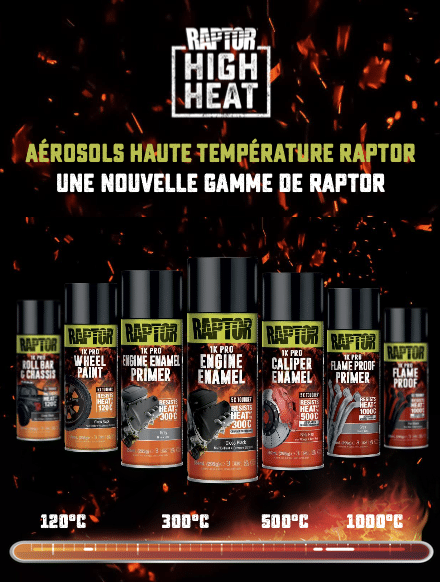 Peinture haute température Raptor
