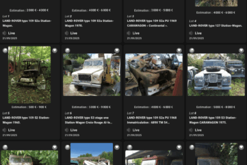 Des Land Rover aux enchères