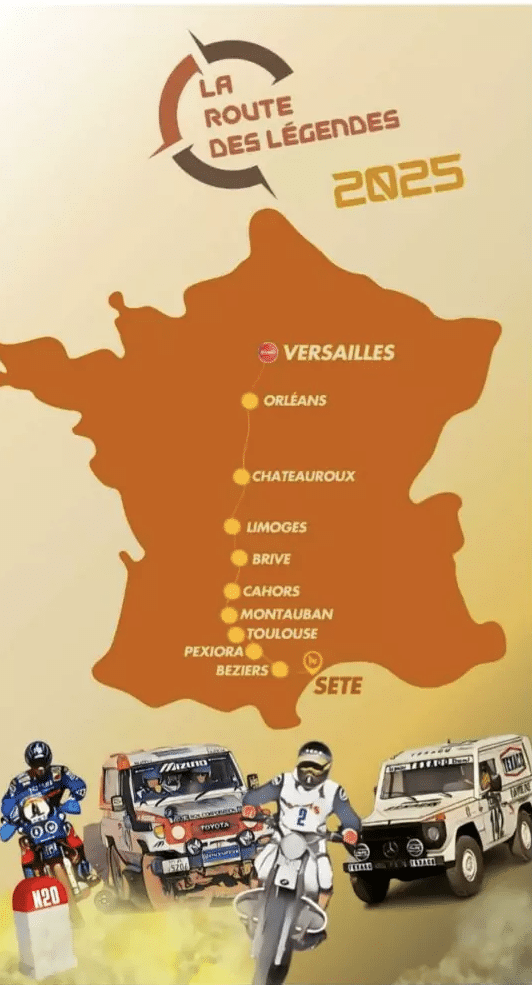 Route des légendes vendredi 
Rendez-vous à Versailles dès vendredi
