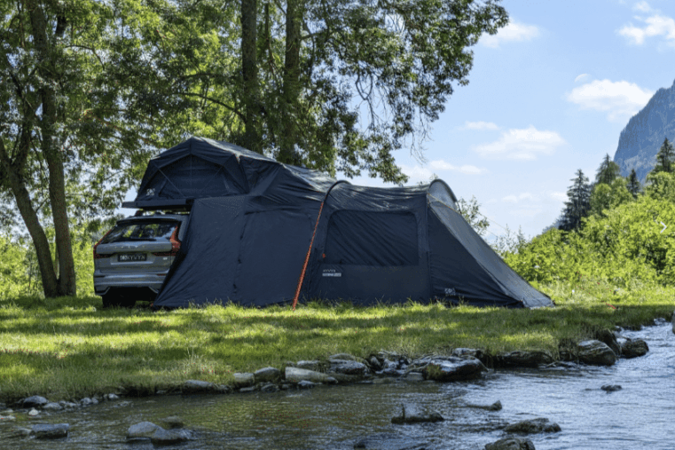 Kyvyk Extention de tente l'Extend 450 pour vôtre confort au bivouac !