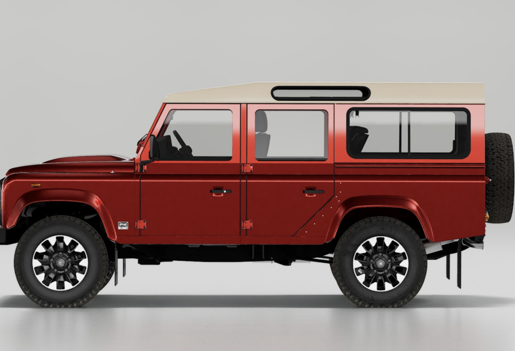 Land Rover Classic propose la possibilité de configurer un Defender Classic Works V8 façon Octa. 