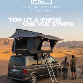 Bigfic Tente de toit Bigfic lance sa tente de toit à coque rigide alvéolée