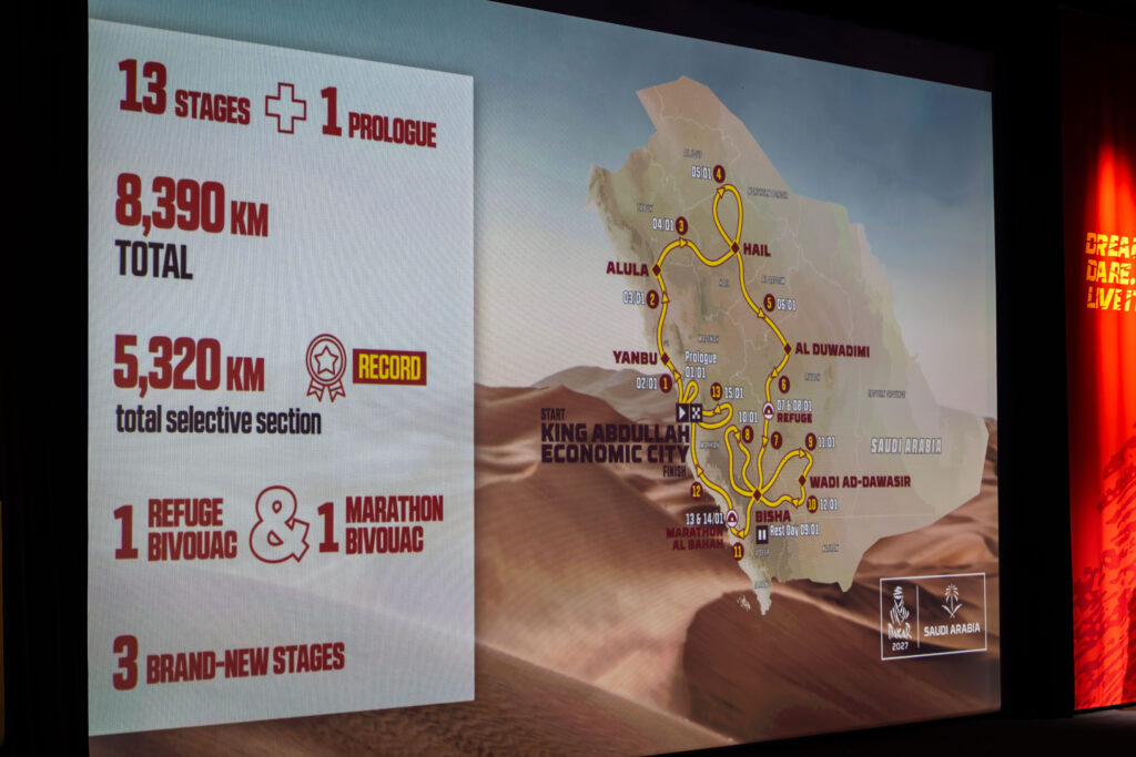 Dakar Rallye 2027 parcours
Les candidatures d’inscription pour le Dakar 2027 sont ouvertes
