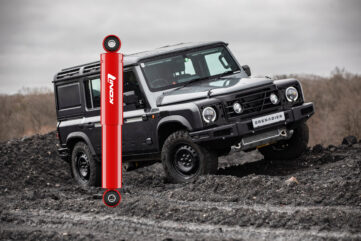 Koni Amortisseurs direction Grenadier Koni répond à la demande client concernant la direction du 4x4 Grenadier d’Ineos.