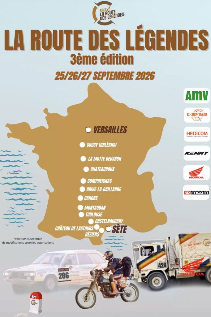 Route des légendes 2026
3ᵉ édition de La Route des Légendes 
