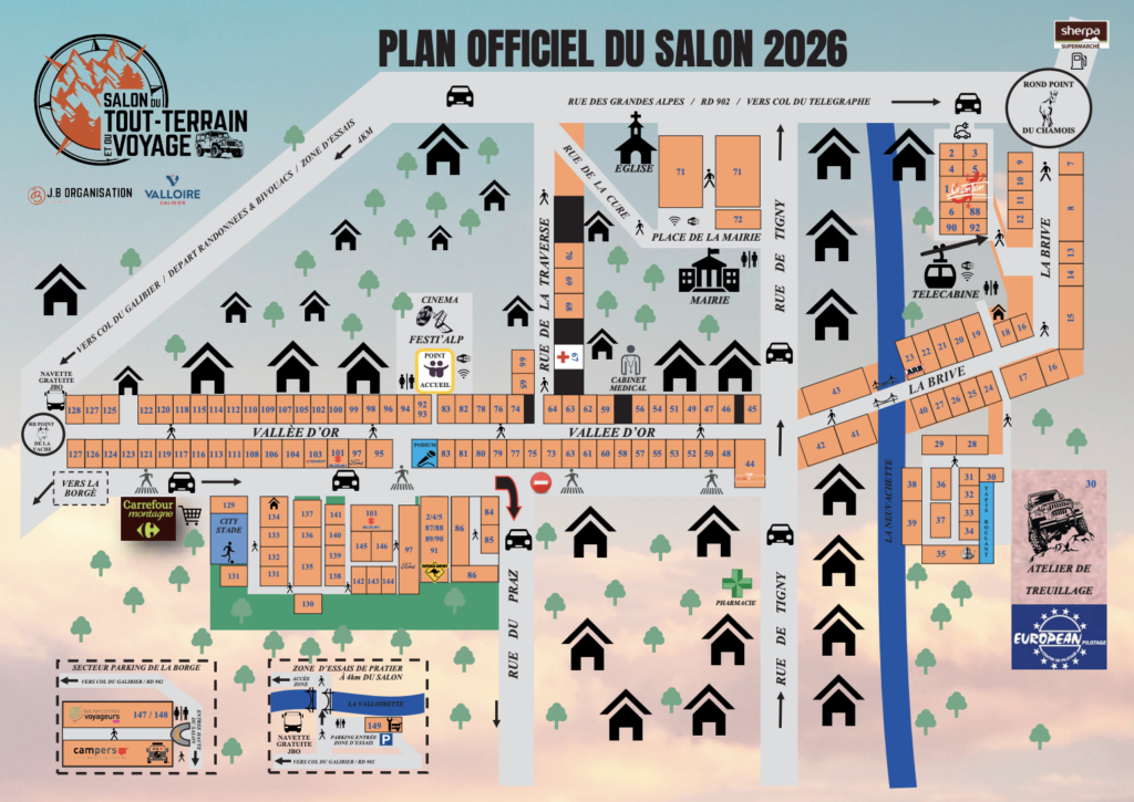 Salon de Valloire 2026
24e édition du salon du Tout Terrain et du Voyage